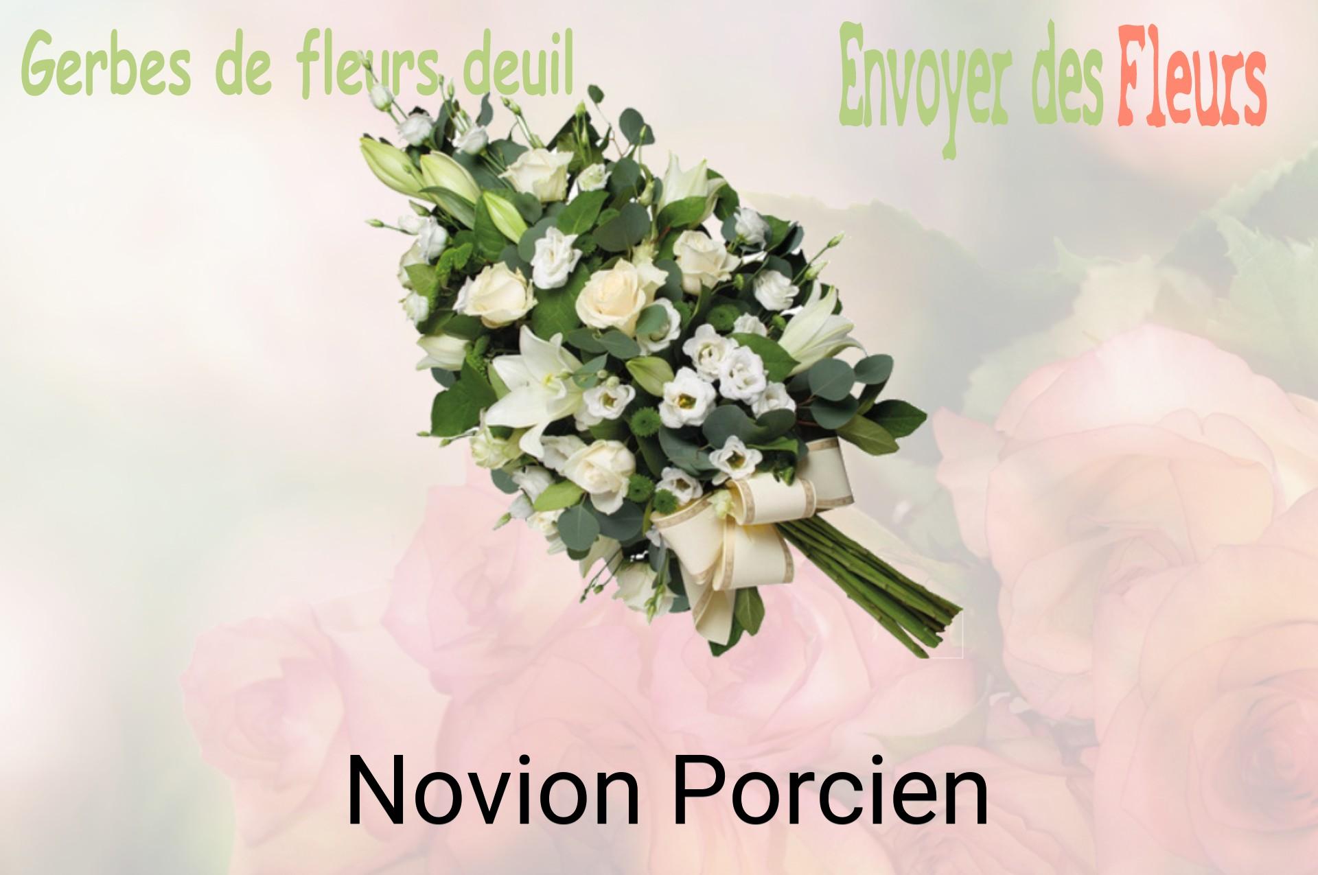 Gerbe de fleurs de deuil livrée à Novion-Porcien
